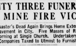 Twenty Three Funerals of Mine Fire Victims